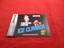 Ice Climber Nintendo Game Boy Advance Instruction Manual Booklet ONLY