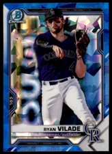 2021 Bowman Sapphire Chrome Prospects #BCP-68 Ryan Vilade Colorado Rockies