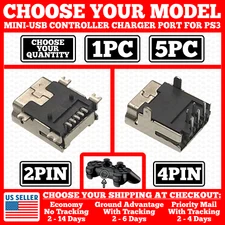 Mini USB Port for PlayStation 3 PS3 Controller Charger Charging Replacement Jack