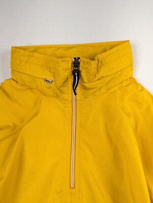 Vintage Yellow Nike Jacket with Convertible Hood Men's Large