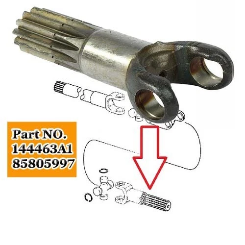 144463A1 85805997 WHEEL SIDE AXLE, FRONT & REAR SHAFT FIT CASE 