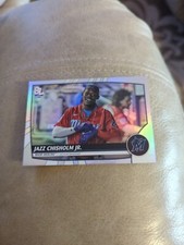 2023 Topps Big League Jazz Chisholm Jr. Base Silver Foil SP Card #224