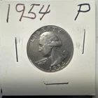 1954-P Washington 90% Silver Quarter