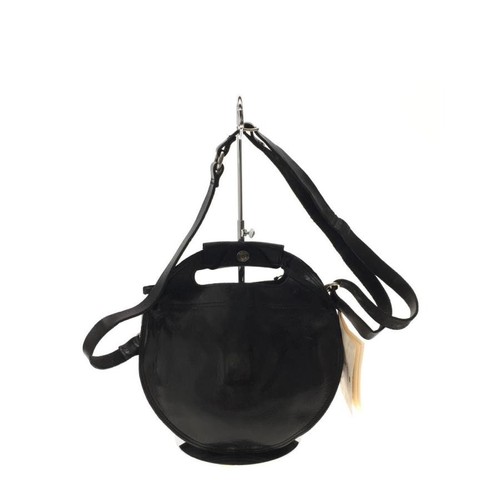 CAMPOMAGGI Woman hand bag Leather Black Round studs authentic zip - Picture 3 of 6