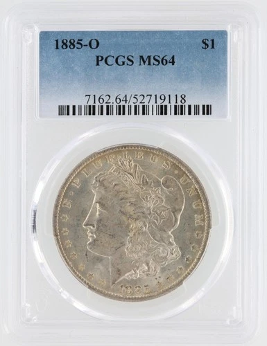 1885-O Morgan Dollar PCGS MS64 New Orleans Minted Silver Dollar No Reserve