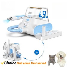 Dog Grooming Vacuum Ultra-Low Noise Pet Grooming Kit with 4.5L Capacity Dust Box