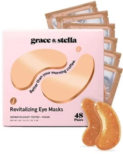 grace & stella Caffeine Under Eye Patches 6 Pairs Puffy Eyes Dark Circles Mask