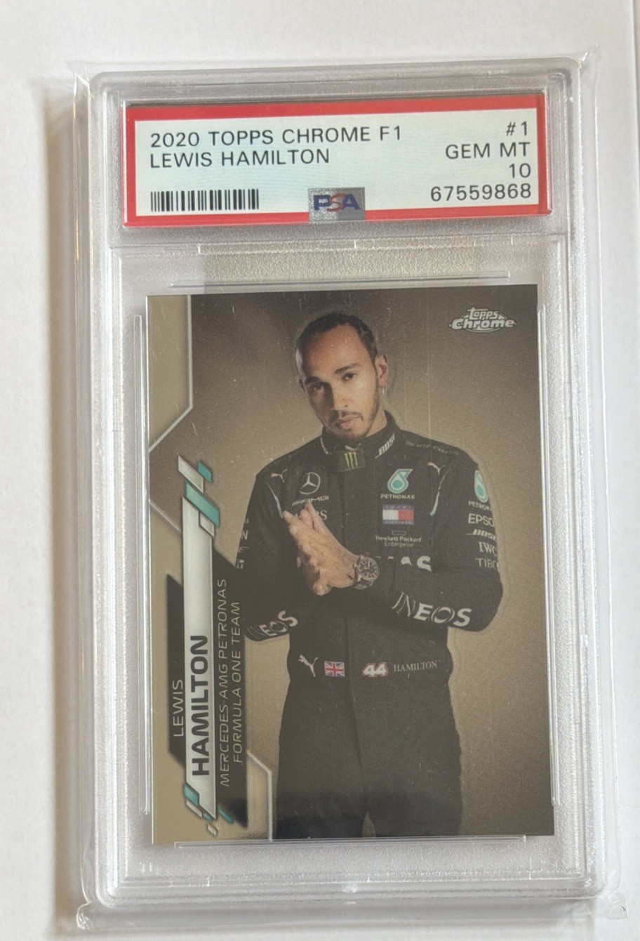 2020 Topps Chrome F1 Lewis Hamilton #1 PSA 10 