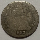 1882 - Seated Liberty Dime - Exact Coin Imaged #SL137