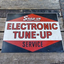 Vintage Snap-on Electronic Tune-up Service Sign Stout Sign Company Double-sided