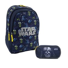 Star Wars Backpack Bag Rucksack Large Darth Death Star + Pencil Case