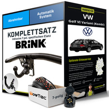 Für VW Golf VI Variant Typ AJ5 Anhängerkupplung abnehmbar +eSatz 7pol 09- NEU