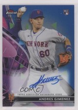 2021 Topps Finest Blue Refractor /150 Andres Gimenez #FA-AG Auto 7c5