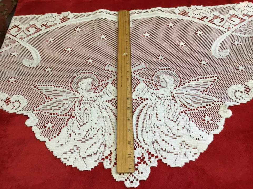 "Bufanda abrigo chimenea encaje Heritage ángeles alpinos elegantes pergaminos 18""x 90""" Foto 2 de 4