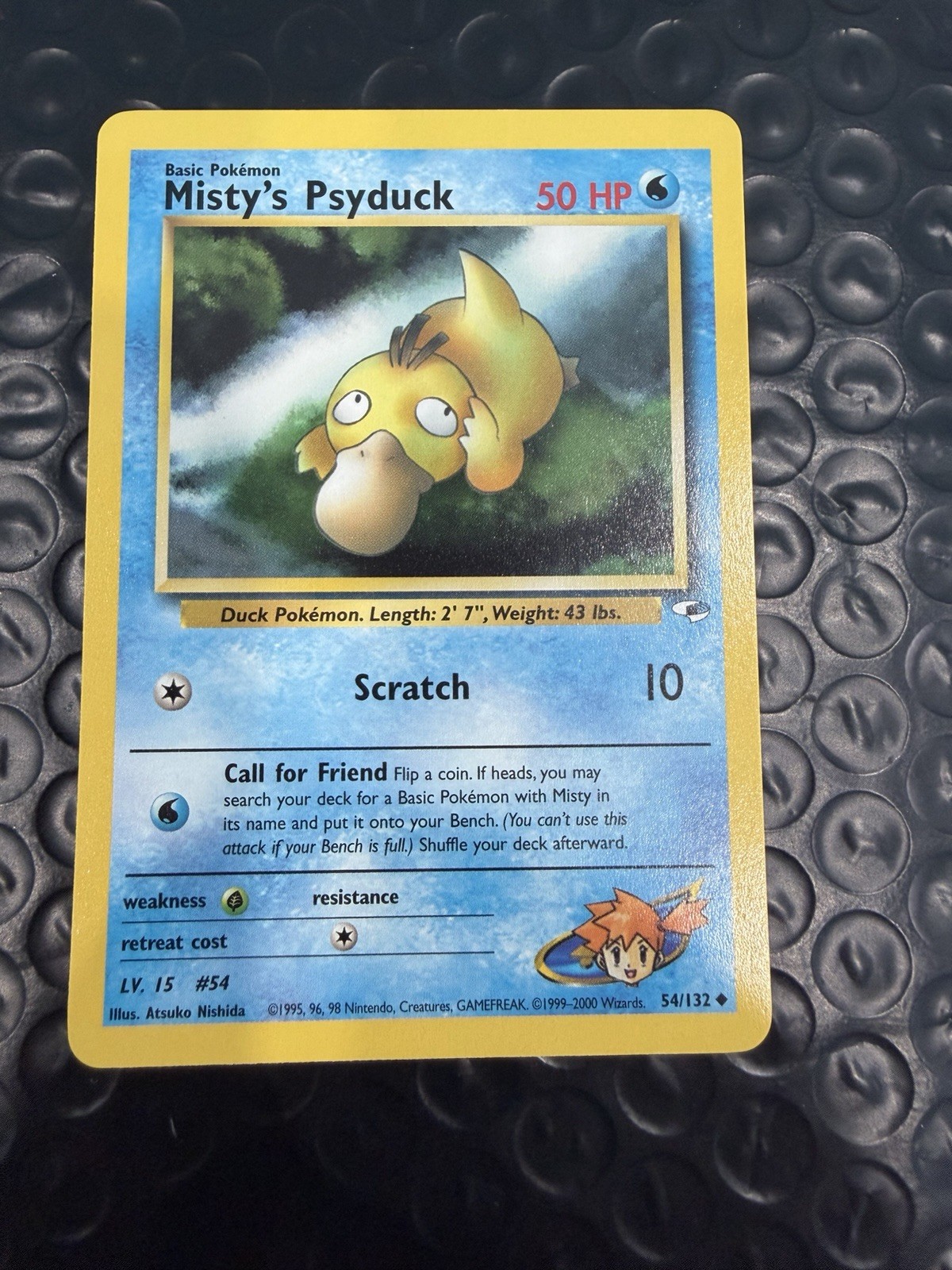 Misty's Psyduck 54/132 Gym Heroes Pokemon NM Unlimited