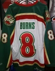 VINTAGE #8 Brent BURNS Minnesota WILD Off. Lic. PRO PLAYER Jersey, Sz Men's L