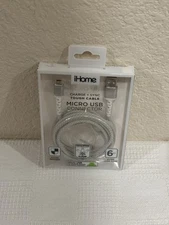 iHome 6ft. Braided USB Type C Charging Cable - Bright White color. “Brand new”