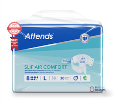 30 x Attends Slip Air Comfort 8 | Large | Adult Unisex Slips | 1 Pack of 30