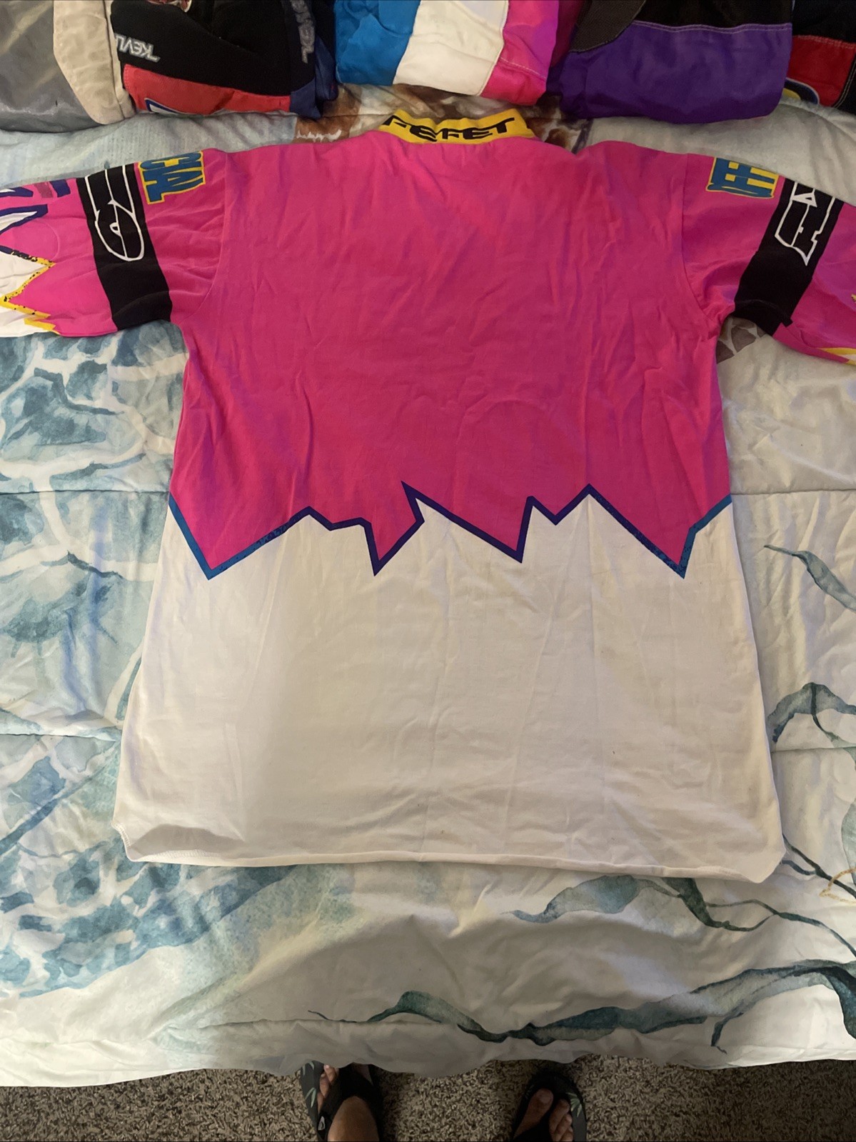 Vintage 90’s Official AXO Sport Racing Motocross Jersey VMX Race Wear Gel Print