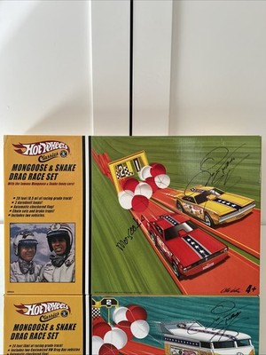 SIGNED Snake and Mongoose Hot Wheels Classics Drag Race Sets (2