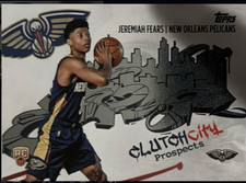 Topps Chrome Clutch City Prospects Jeremiah Fears Pelicans NBA Card CCP-JF