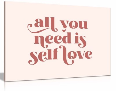 Self Love No2 gerahmter Leinwanddruck, Bilder für Wohnwände Deko