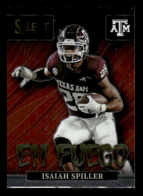 2022 Panini Select Draft Picks #EN-IS Isaiah Spiller Rookie Texas A&M Aggies