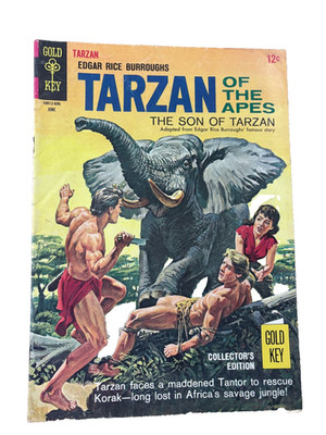 Tarzan of the Apes #158 (1966) Gold Key Silver Age PAINTED COVER VG