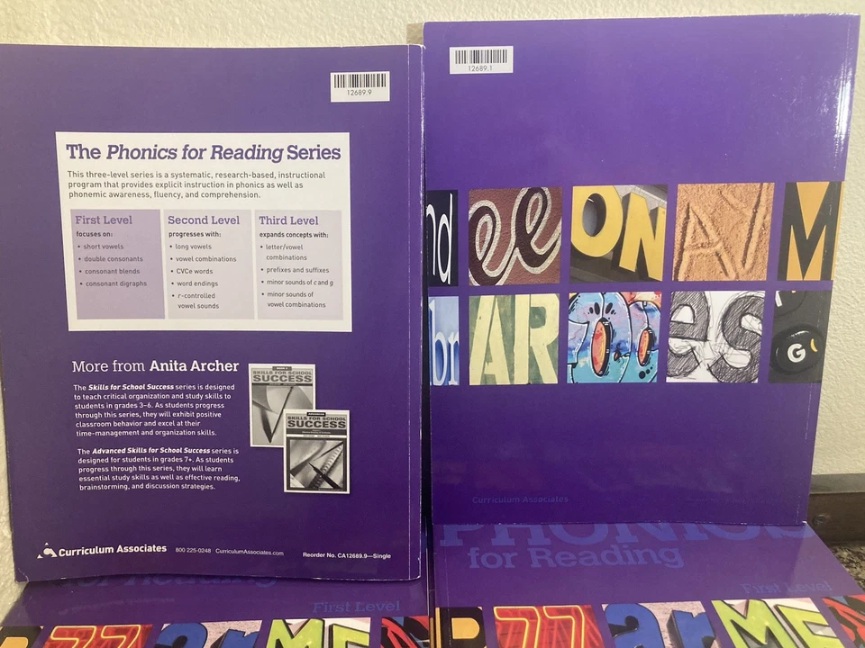 Bundle Phonics for Reading  First LEVEL Teacher Guide & 12 Student Workbooks - Image 2 of 4