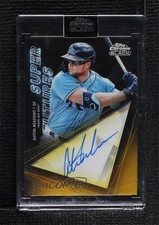 2020 Chrome Black Super Futures Gold Refractor 31/50 Austin Meadows Auto 0n64