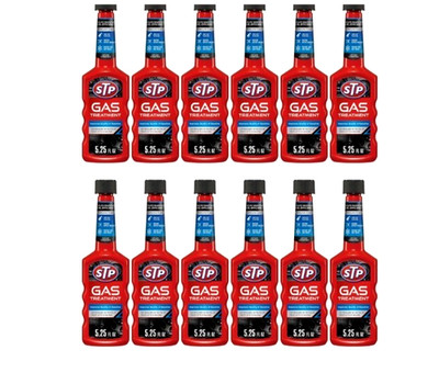 STP  Gas Treatment, Fuel Intake System Cleaner 5.25 Fl Oz Bottle 12 Pack