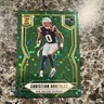 2025 Panini Donruss Elite Green Disco Christian Gonzalez Patriots #48
