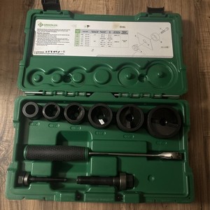 Greenlee 7238SB SlugBuster Knockout Kit w Ratchet 1/2" to 2" Conduit (read desc)
