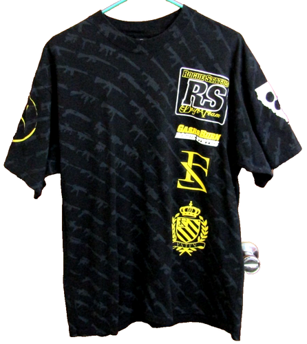 NWOT XL Rogue Status Motorsports Drift Team Black Graphics T Shirt Streetwear