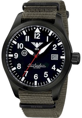 KHS - Armbanduhr - Herren - Chronograph - Airleader Black Steel - KHS.AIRBS.NSGO