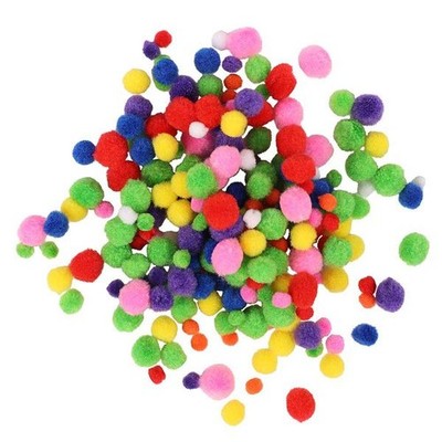 GROSSEINKAUF 96 x Schule/Haus Basteln Packungen 18 mm Pom Poms UVP 144 £ - Paperchase
