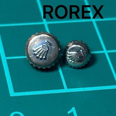 ROLEX Original Crown Uhrenreparaturteile 2 Stück Set Vintage Uhrmacherware