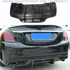 Carbon Fiber PSM-Style Rear Bumper Lip Diffuser Bodykit For Benz C-Class 2015-21