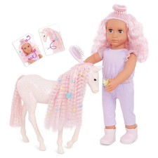Our Generation Elara Lumina 18" Doll Foal Hair Play Set