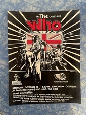 The WHO 1976 Concert Poster Print Vintage Style Ad Promo Merchandise 8.5x11