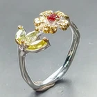 Jewellery Natural Peridot Ring 925 Sterling Silver Size 6 /R464022