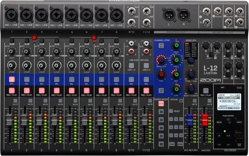 Zoom L-12 -Channel Mixer - Powered - NEW
