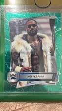 2025 Topps Wrestling Chrome WWE Montez Ford Teal Lazer Refractor 14 175 #185
