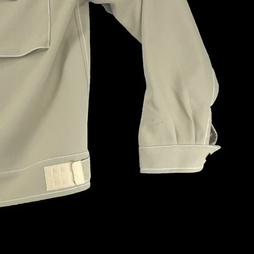 Maison Margiela Jacket Mens Large Khaki Zip Contrast Stitch Utility Made Italy image 12