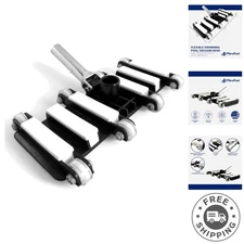 Pool Vacuum Head - Flexible Design with Chrome Handle & Urethane Wheels