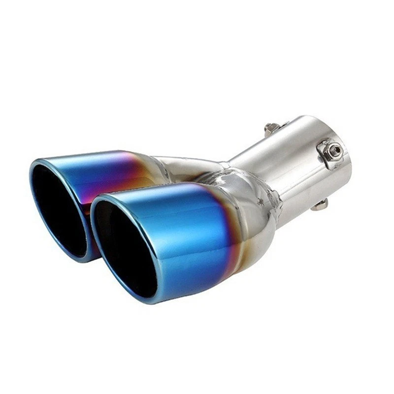 Punta silenciadora tubo de escape trasero SS azul para Toyota C-HR CHR 2016-2024 Foto 2 de 4
