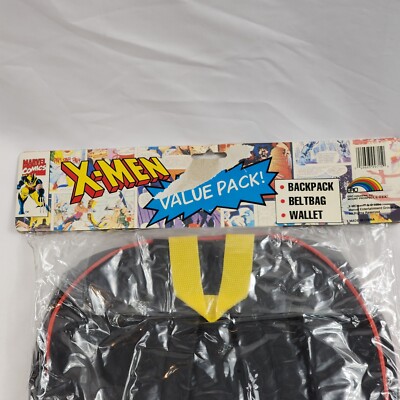 Vtg 1994 X-Men Backpack Wallet Fanny Pack Wolverine Gambit  display picture 2