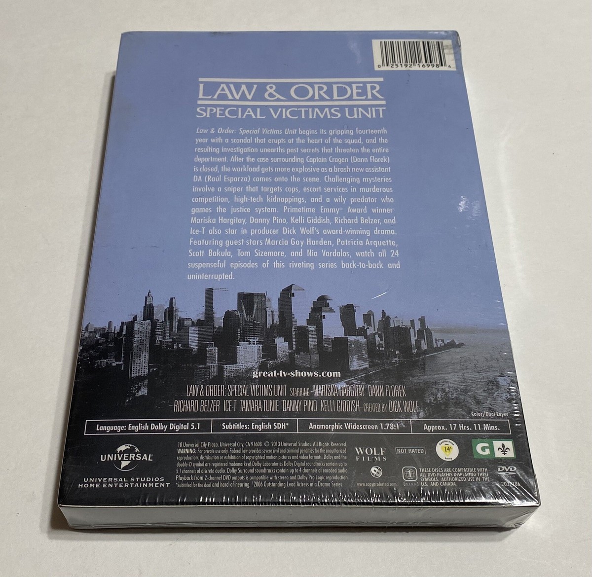Law & Order - Special Victims Unit: Year Fourteen (DVD, 2013