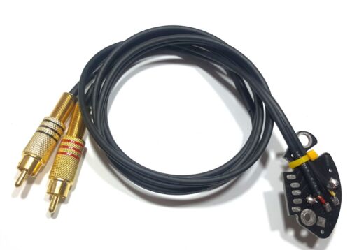 Cable Record Player Phono Technics Rca 49 3/16in Sl 1200 1210 MK2 MK5 Fused PCB - Picture 1 of 24
