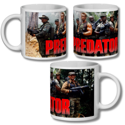 Predator Tasse Retro Geschenk 1987 Film Kult Filmklassiker Arnold Schwarzenegger Tasse